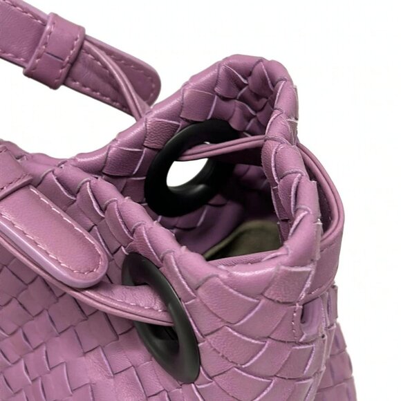 BOTTEGA VENETA Medium Garda Bag - Light Purple Leather B********* Handbag - Picture 12 of 15